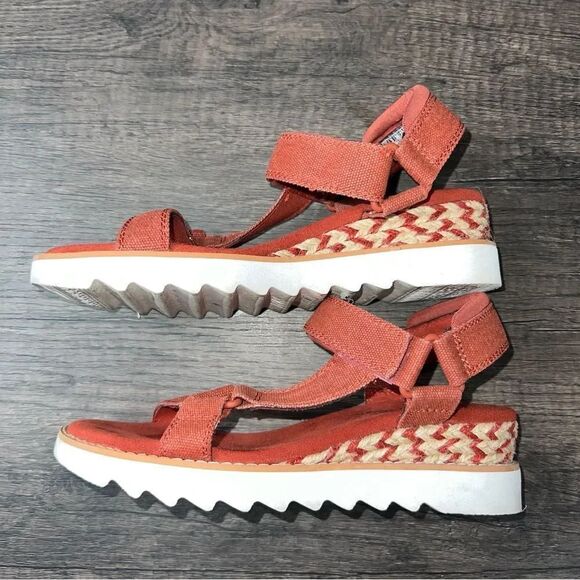 BOBS by Skechers™ Brick Color Desert Kiss Hi Women's Sandals Size 6 - Picture 4 of 14